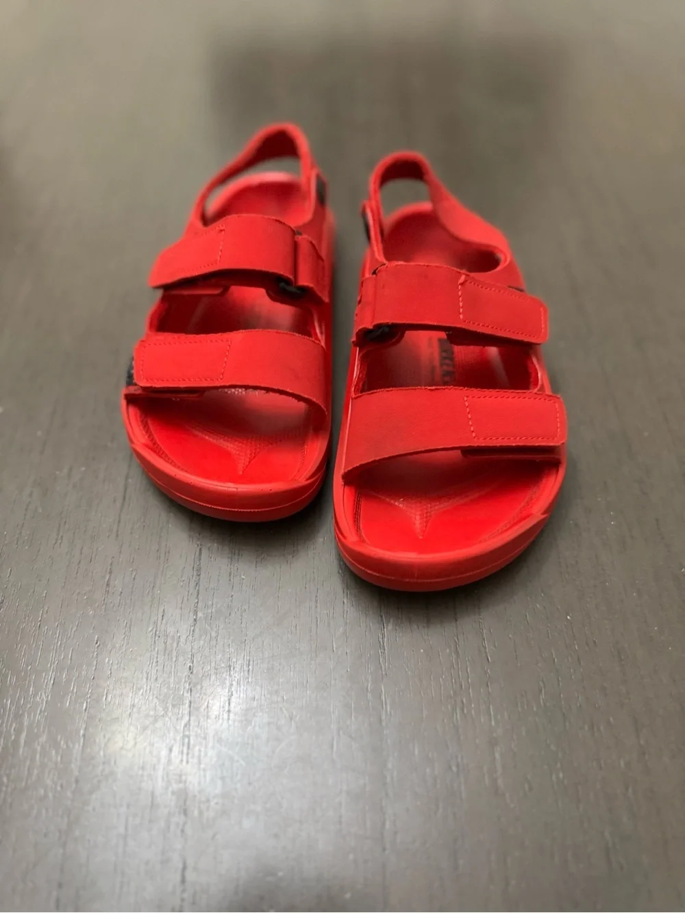 Birkenstock   Mogami HL  Kids Bright Red Double-Strap Sandals size EU30 us 12